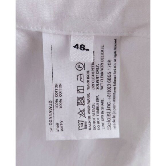 TAKAHIROMIYASHITA TheSoloist. Printed Cotton-Jersey T-Shirt 48 M White Clock - Picture 13 of 16